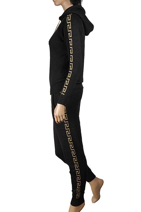 versace tracksuit women's|versace two piece set.